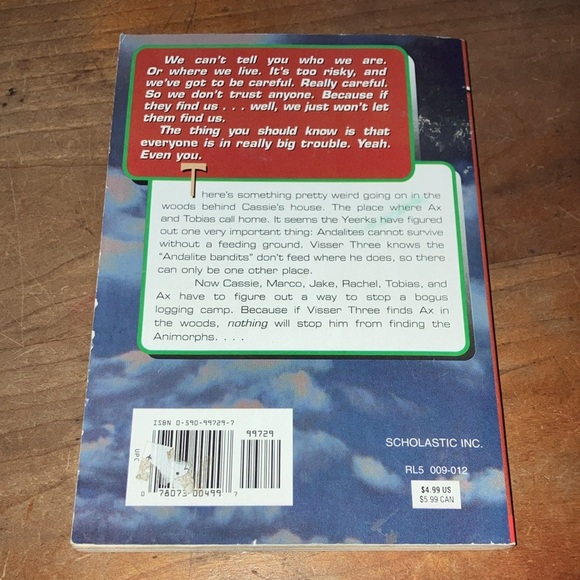 Vintage Animorphs children’s series- book #9 The Secret - Picture 3 of 6
